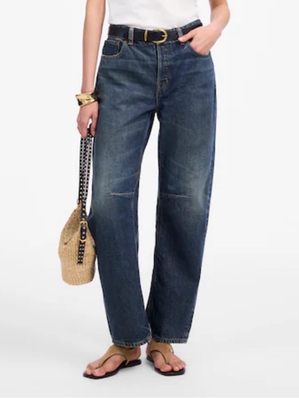 Madewell The Darted Barrel-Leg Jean 25T